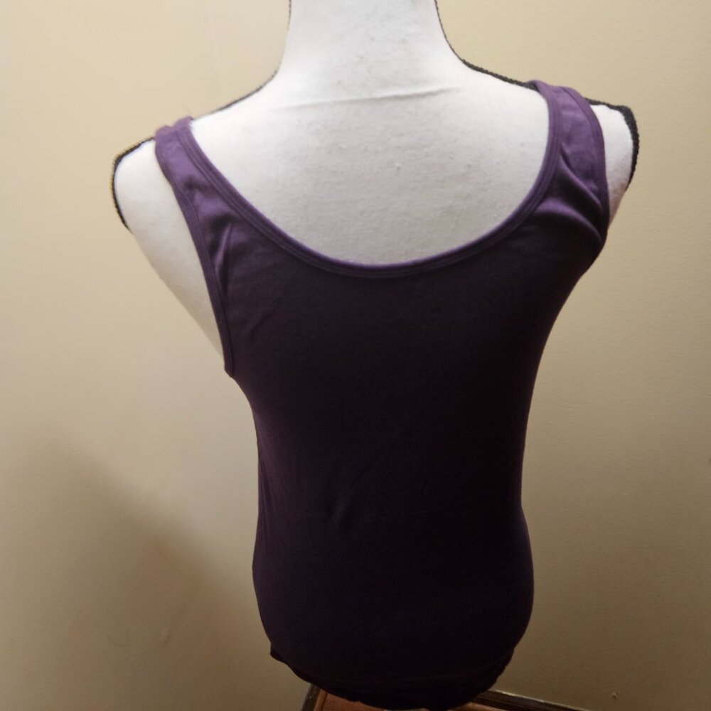 Merona Ladies Purple Tank Top - Picture 2 of 4
